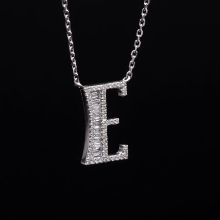 Diamond ABC letter necklace 