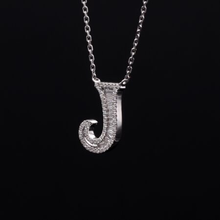 Diamond ABC letter necklace 