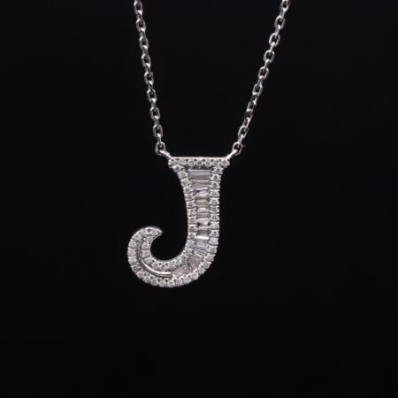 Diamond ABC letter necklace 